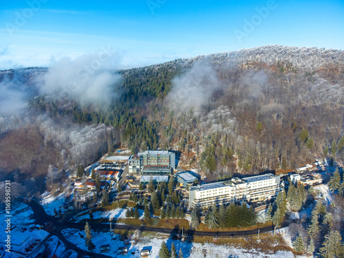 Foto Balvanyos spa resort in Covasna County - Romania seen from above
