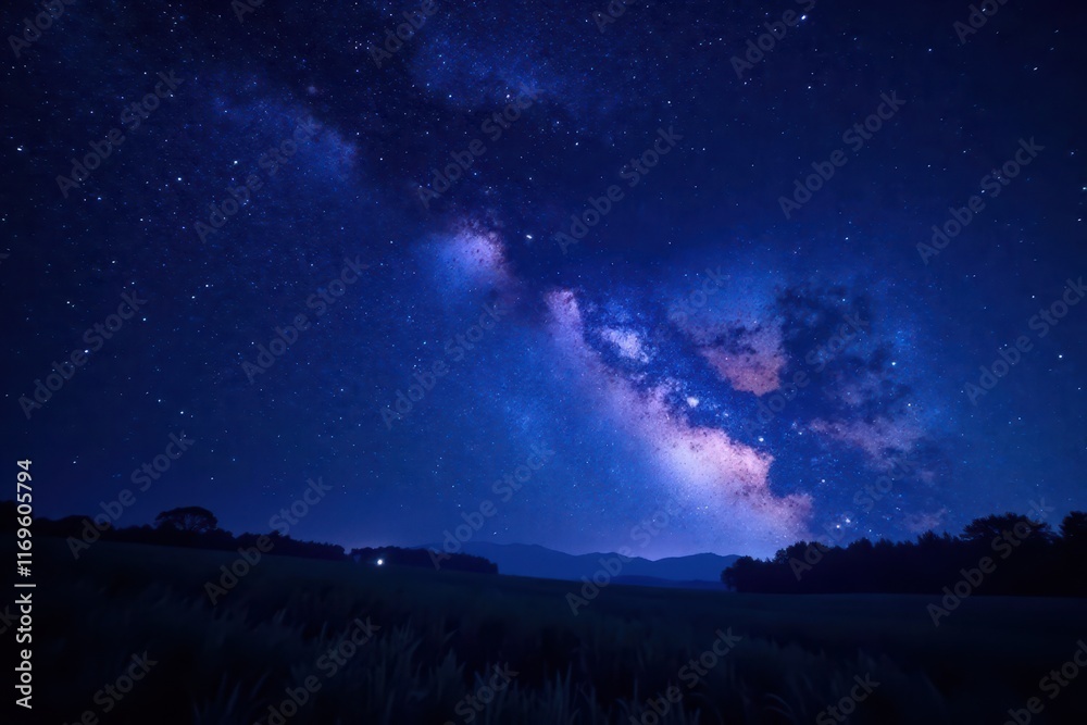 Deep indigo night sky, countless stars twinkling , cosmic, celestial bodies, heavens Deep indigo night sky, countless stars twinkling , cosmic, celestial bodies, heavens
