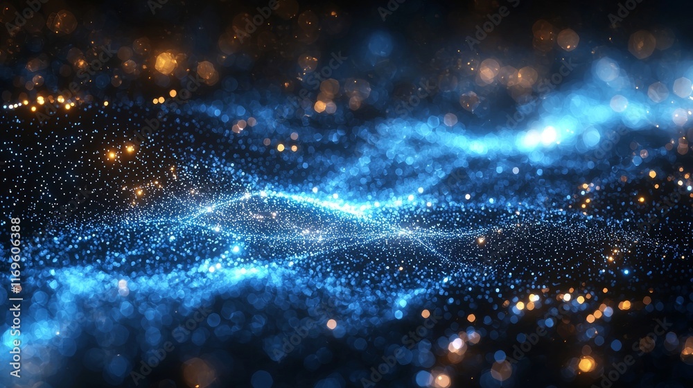 Abstract blue network connections with glowing dots. Technology and medical concept. Design for futuristic wallpaper, science background, cyber technology poster Abstract blue network connections with glowing dots. Technology and medical concept. Design for futuristic wallpaper, science background, cyber technology poster