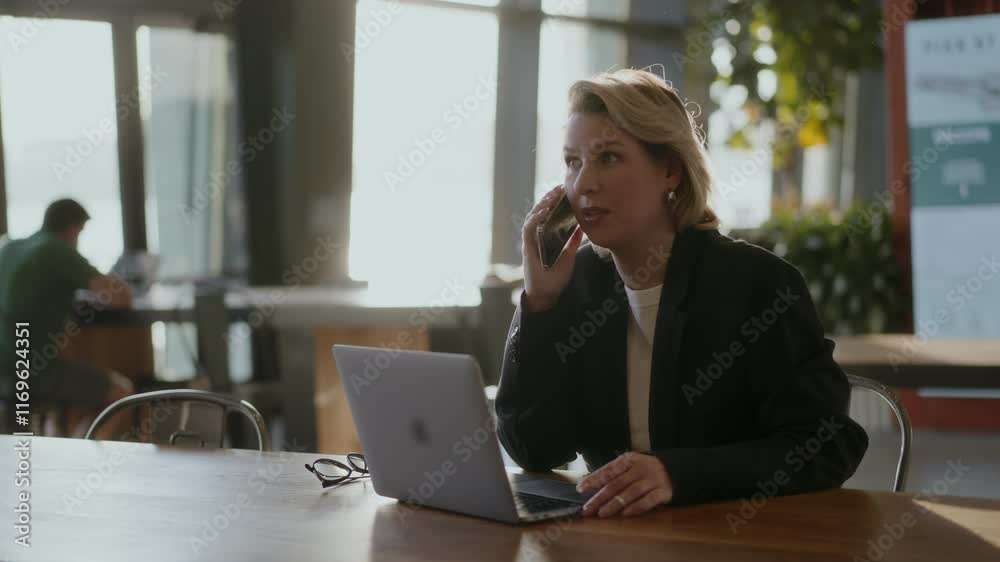 Focused Professional Engaged in Working on Laptop in Modern and Workspace Focused Professional Engaged in Working on Laptop in Modern and Workspace