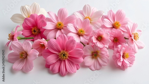 Wallpaper Mural Beautiful Pink and White Flowers Bouquet Closeup Torontodigital.ca
