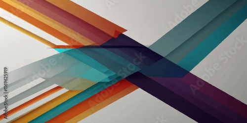 Wallpaper Mural Abstract colorful tringle seamless concept geometric white background. use for template, wallpaper vector illustration.  Torontodigital.ca