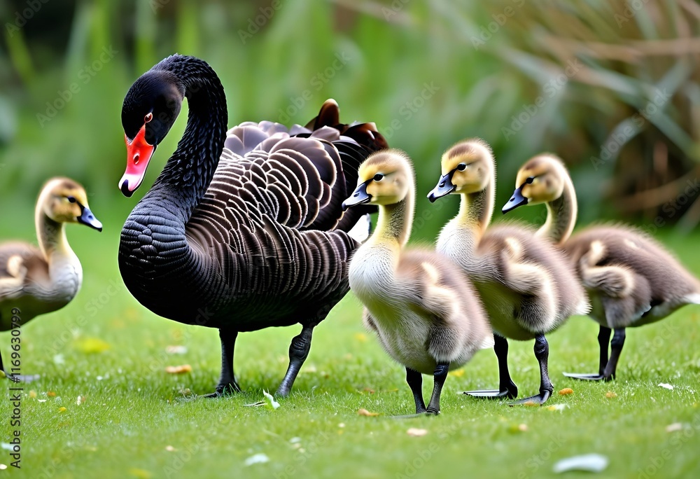 Obraz premium A close up of a Black Swan