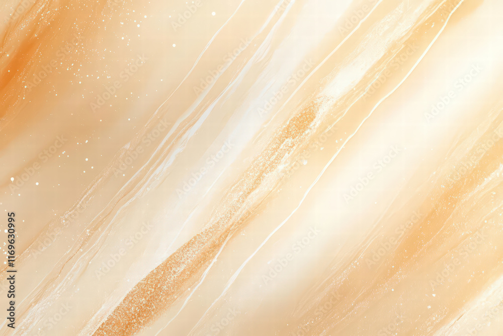 Naklejka premium Elegant orange marble texture with soft white veins and sparkling details