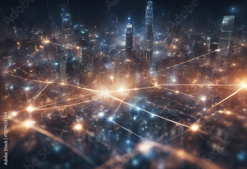 5G wireless network high speed internet cloud computing or connect diagram technology Data storage s