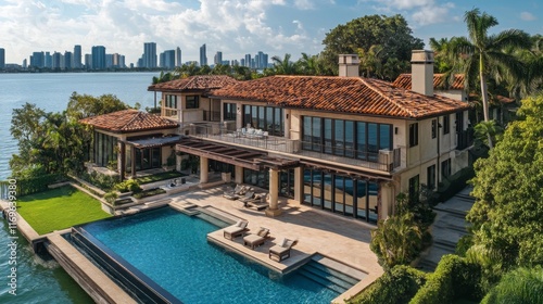 A luxurious home in a pricey area 