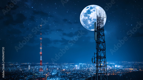 tecnologia de ultima generacion movil. Moonveil. Illustration