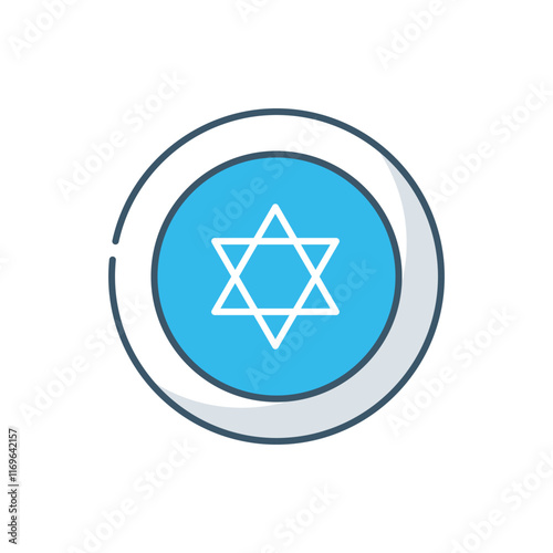 Star Of Black Magic vector icon