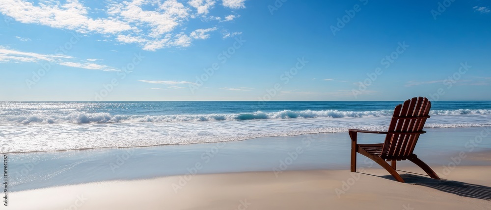 Peaceful Beach Setting Cozy Chair Peaceful Beach Setting Cozy Chair