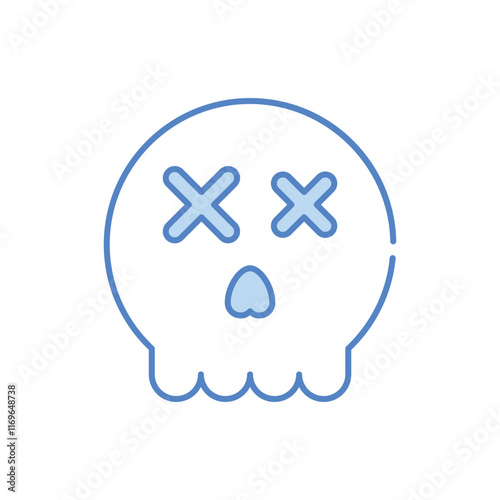 Halloween Skull vector icon