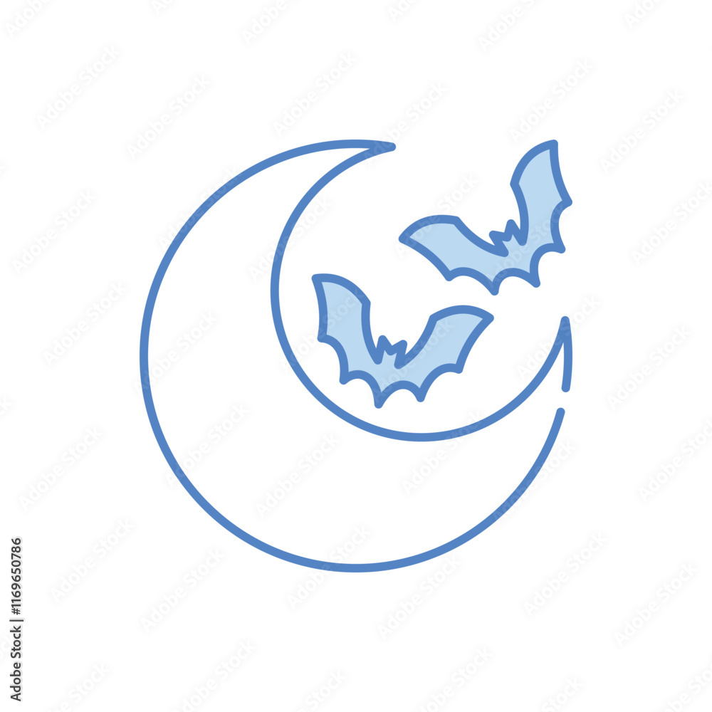 Obraz premium Halloween Night vector icon