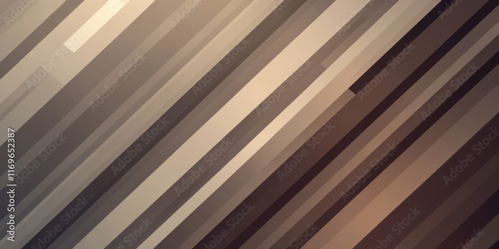 Fototapeta premium Muted espresso brown and frosty gray abstract pattern background. Geometric shape. Line stripe angle facet triangle fold. Color gradient. Noise grain. Business, tech. Design. Minimal.