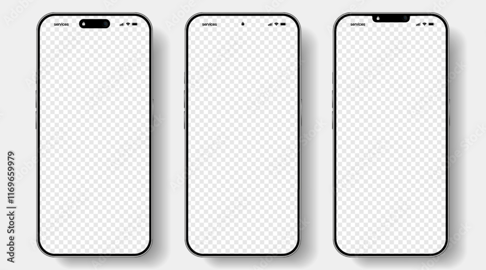 Realistic smartphone mockup. Mobile phone vector with isolated on white background. Device front view. 3D mobile phone with shadow. Realistic, high quality smart phone mockup for ui ux presentation. Realistic smartphone mockup. Mobile phone vector with isolated on white background. Device front view. 3D mobile phone with shadow. Realistic, high quality smart phone mockup for ui ux presentation.