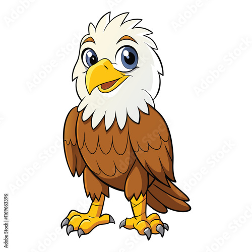 cute eagles character high detailed