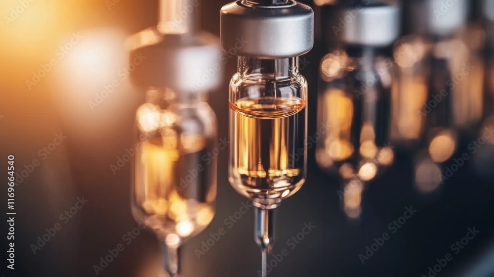 Clean Vaccination Vials in Natural Light Clean Vaccination Vials in Natural Light