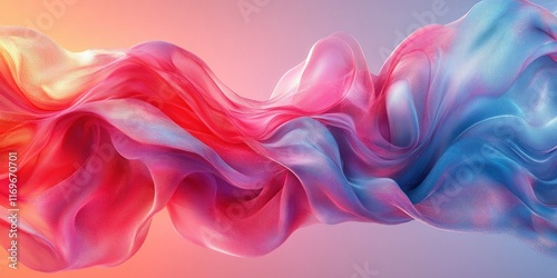 Background vibrant blend of swirling pink, red, and blue hues in an abstract fluid art composition, perfect for dynamic backfrop and creative backgrounds photo