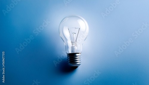 bulb, one, idea, inspiration, think, light, glass, transparent, design, illustration, close-up