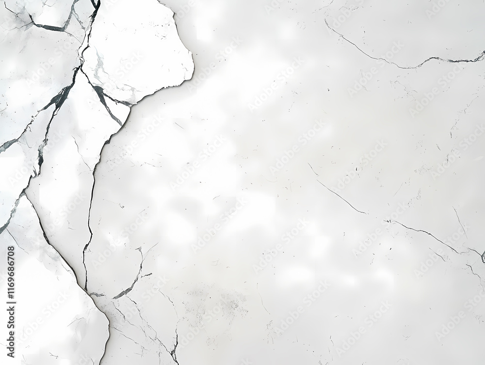 Obraz premium Abstract cracked white surface. Texture, background, design.