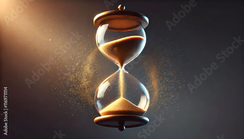 Hourglass Suspended in Mid-Air