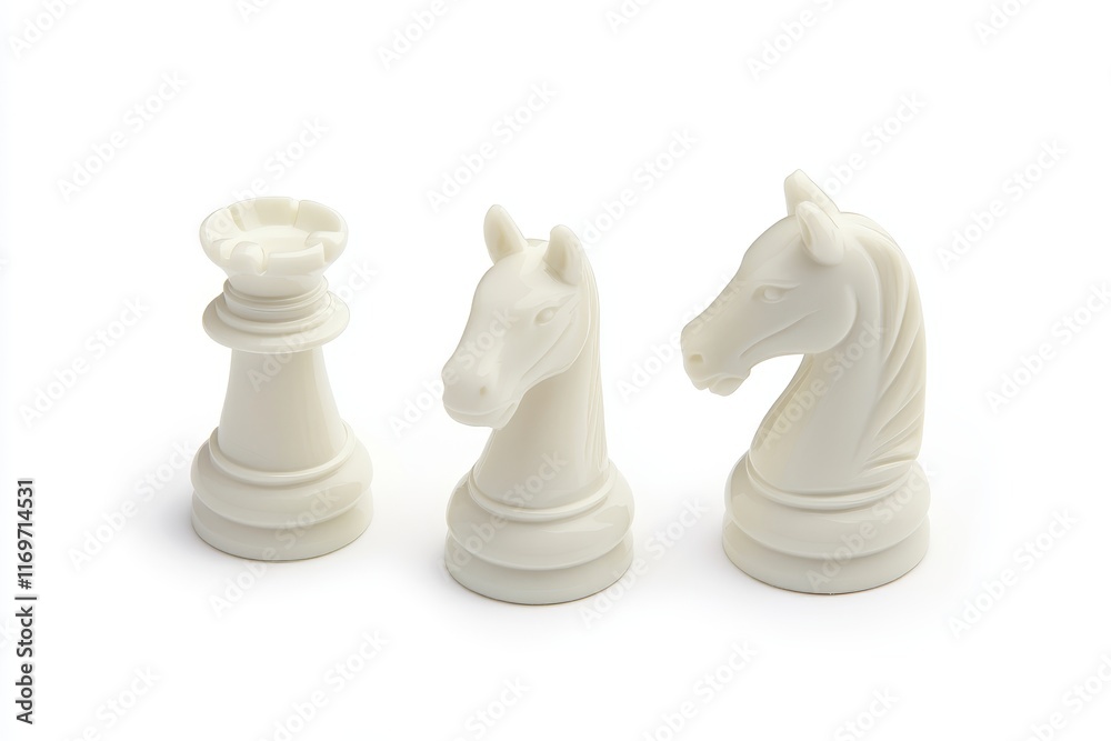 A compelling image of three contrasting chess pieces, capturing the strategic and competitive nature of the iconic game of chess. A compelling image of three contrasting chess pieces, capturing the strategic and competitive nature of the iconic game of chess.