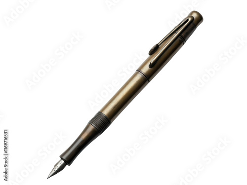 A fountain pen with a touch of classic isolated on transparent background photo