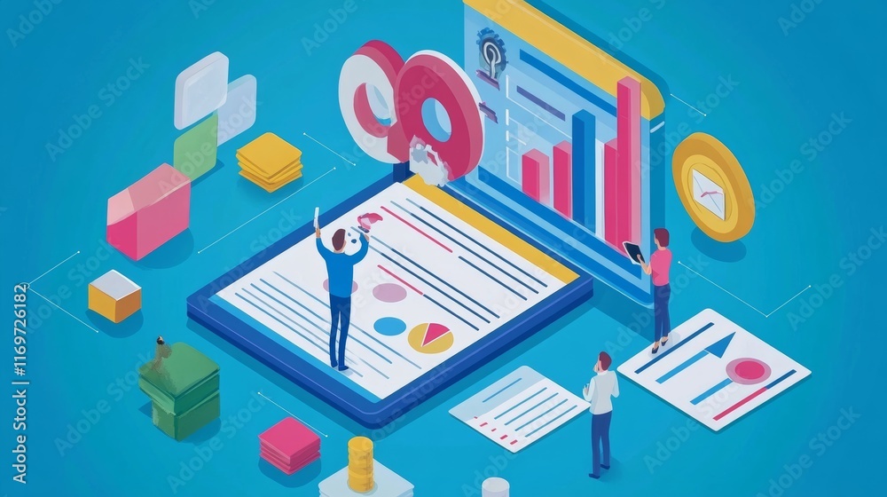 Checklist business performance monitoring concept, Business using tablet online survey filling out check digital form task, online survey question form, target marketing planning with quality control