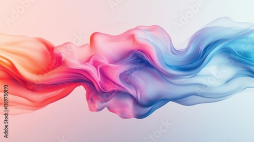Abstract white background with motion gradient creating a smooth and calming effect.