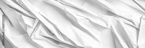Wallpaper Mural White paper fragments, abstract 3D composition, torn edges, minimalist design, soft shadows, textured surface, geometric shapes, floating paper, clean background, monochromatic artwork, sculptural pap Torontodigital.ca