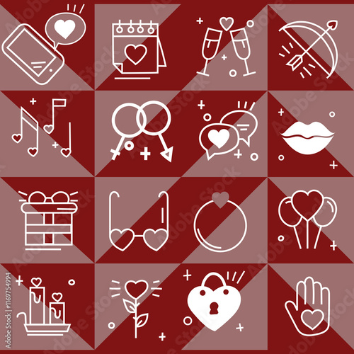 Icon Set for Valentine's Day