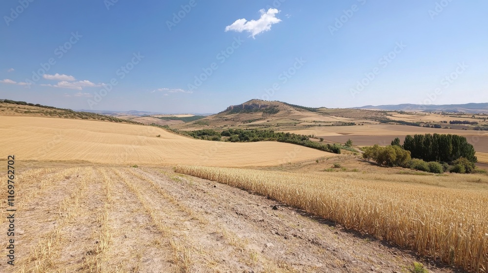 Drought Effects on Once Lush Valley Landscape Drought Effects on Once Lush Valley Landscape