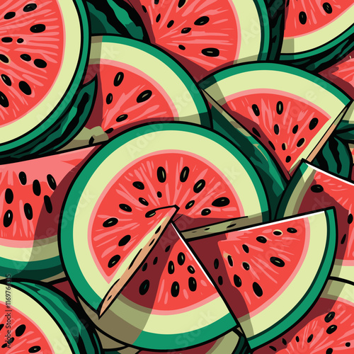 watermelon vector for design needs 