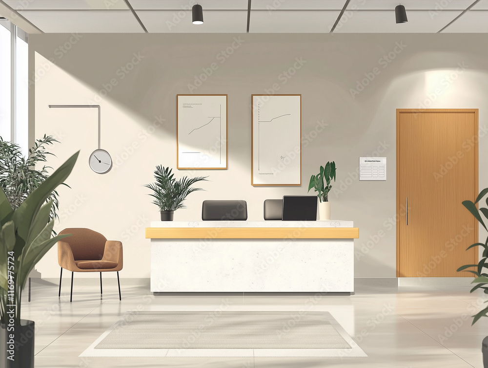 Modern Chiropractic Office Lobby: Contemporary Health Care Design Modern Chiropractic Office Lobby: Contemporary Health Care Design