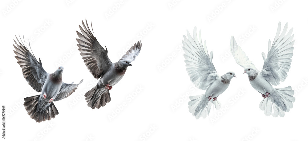Flying Birds with Transparent Background Flying Birds with Transparent Background