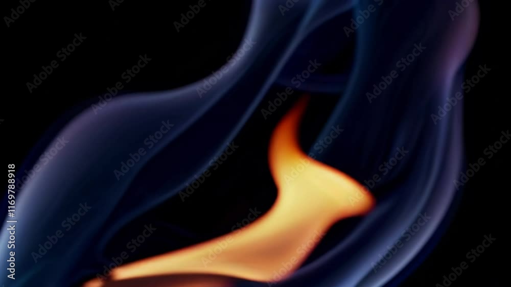 Flame against dark background, abstract art concept Flame against dark background, abstract art concept