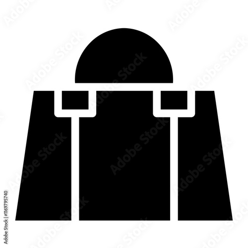 Suitcase Travel Bag Glyph Icon