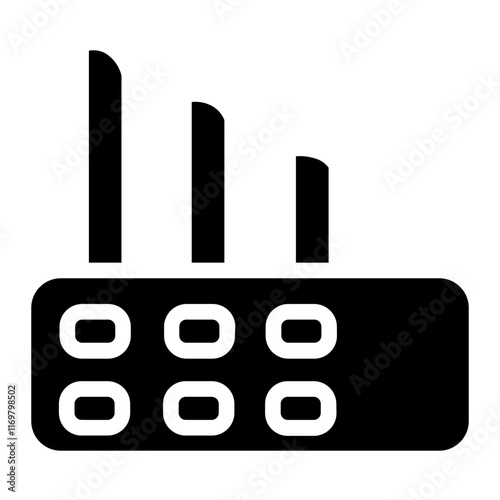 Flour Industry Lumber Glyph Icon