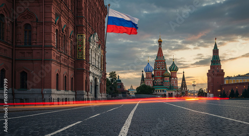 Majestic Moscow Red Square Sunrise Kremlin St Basil s Cathedral