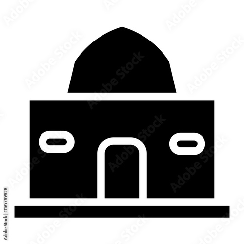 Super Store Market Glyph Icon
