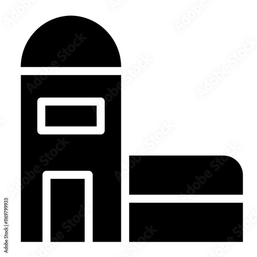 Super Store Market Glyph Icon