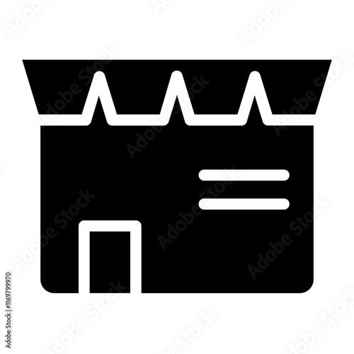 Super Store Market Glyph Icon