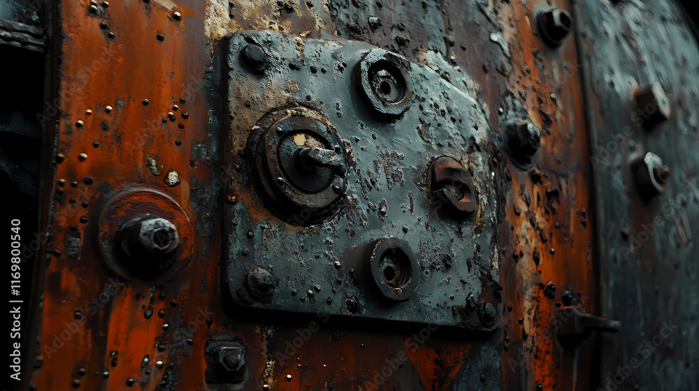 Close-Up Shot of Weathered Industrial Metal Showing Rust Close-Up Shot of Weathered Industrial Metal Showing Rust