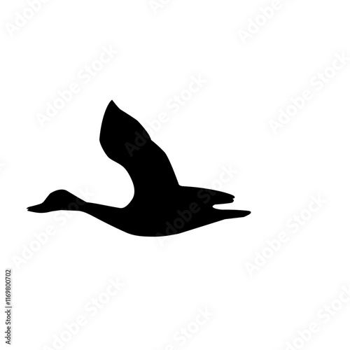 Flying Goose Silhouette 
