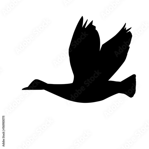 Flying Goose Silhouette 