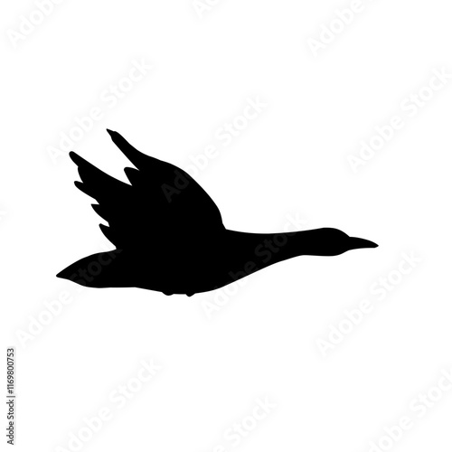 Flying Goose Silhouette 
