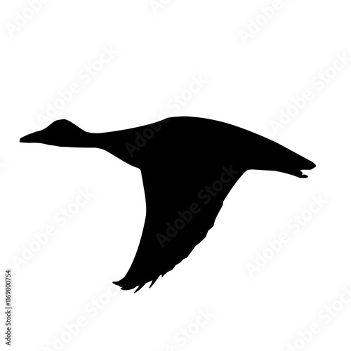 Flying Goose Silhouette 