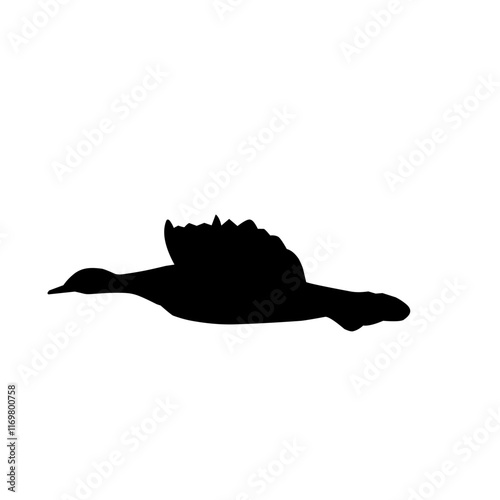 Flying Goose Silhouette 