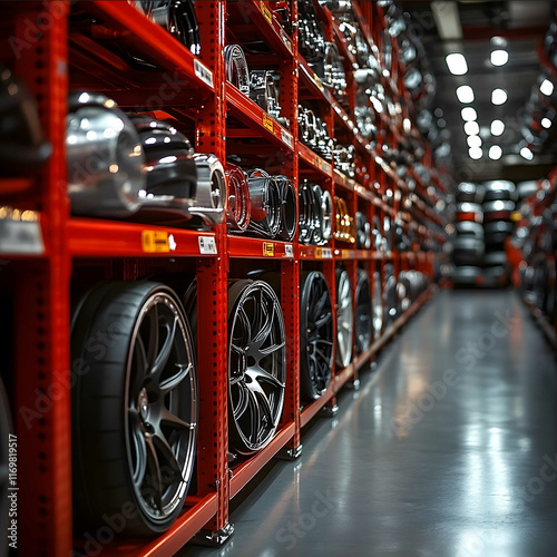 Best of the Best Auto parts products Red main colorReflects largescale auto parts products including suspension wheels etc