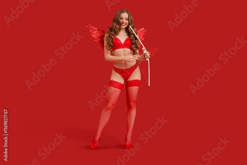 Beautiful young happy woman...