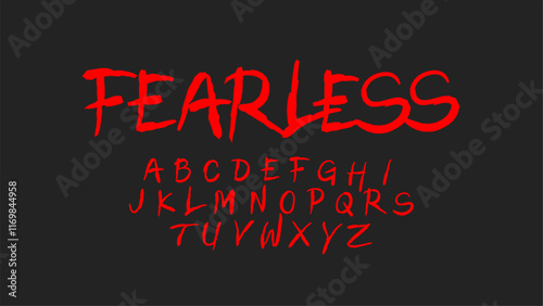 brush dark font vector gothic typography 