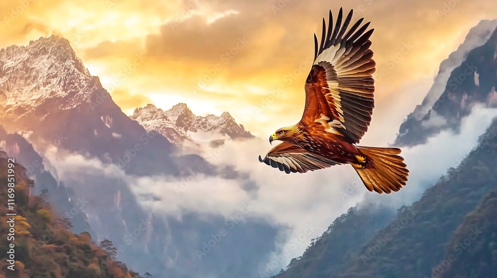 Fototapeta premium eagle in the mountains